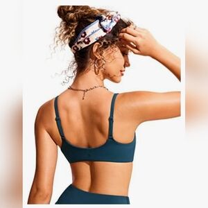 CRZ YOGA BMWT   Scoop Neck A-C Swim  Bikini Top - Insignia Blue#3 L (12)